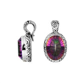 AP-8025-MT Sterling Silver Pendant With Mystic Quartz & Enhancer Pendant Bail Jewelry Bali Designs Inc